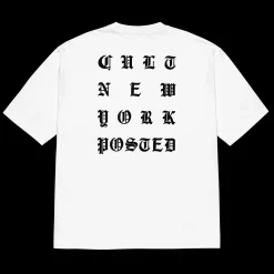 Clearance CULT CREW Cult x Silent "Posted" Heavyweight Tee / white