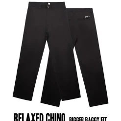 Discount CULT CREW Relaxed Chino Pants / black