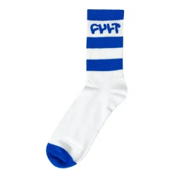 Best CULT CREW Stripe Logo Socks / blue
