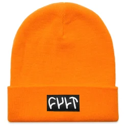 Discount CULT CREW Witness Beanie / tight knit safety orange