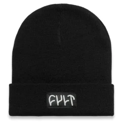 Flash Sale CULT CREW Witness Beanie / tight knit black