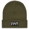 Store CULT CREW Witness Beanie / tight knit army green