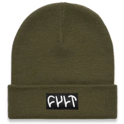 Store CULT CREW Witness Beanie / tight knit army green