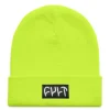 Flash Sale CULT CREW Witness Beanie / tight knit safety yellow