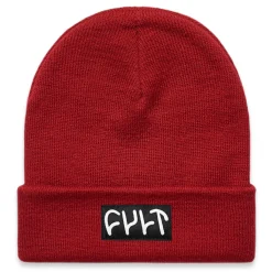 Cheap CULT CREW Witness Beanie / tight knit cardinal
